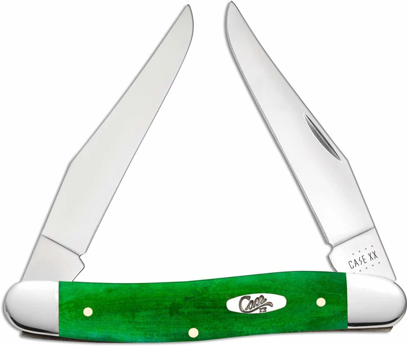 Case Knives Case Muskrat Knife 52822 Smooth Brilliant Green Bone MUSKRATSS