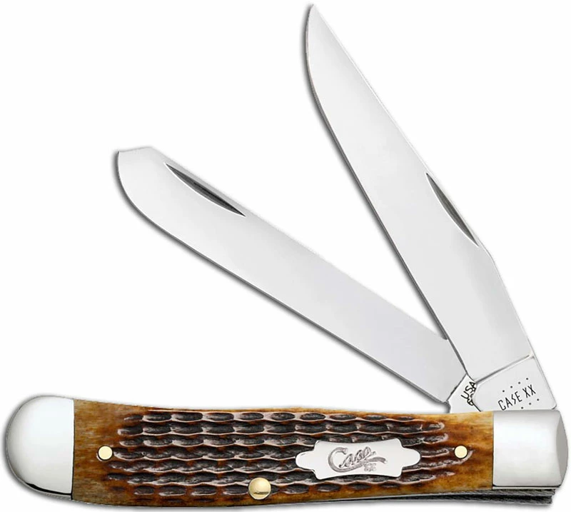 Case Knives Case Trapper Knife 52832 Jigged Antique Bone 6254SS 3 Case Knives Case Trapper Knife 52832 Jigged Antique Bone 6254SS