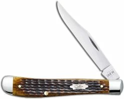 Case Knives Case Slimline Trapper Knife 52839 Jigged Antique Bone 61048SS