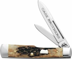 Case Knives Case Gunstock Knife 05291 - Case Brothers - Genuine Stag - 5215SS - Discontinued - BNIB