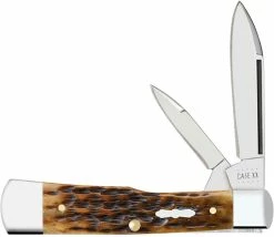Case Knives Case Gunstock Knife 55224 Pocket Worn Antique Bone 62130SS