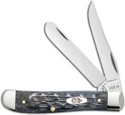Case Knives Case Mini Trapper Knife 58414 Pocket Worn Gray Bone CV 6207CV
