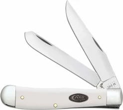 Case Knives Case Trapper Knife 63960 - White Synthetic - 4254SS