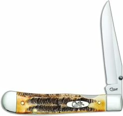 Case Knives Case Kickstart TrapperLock Knife 65315 BoneStag Assisted Open 6.5154ACSS
