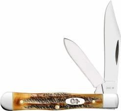 Case Knives Case Small Swell Center Jack Knife 65326 - BoneStag - 6.5225 1 / 2SS