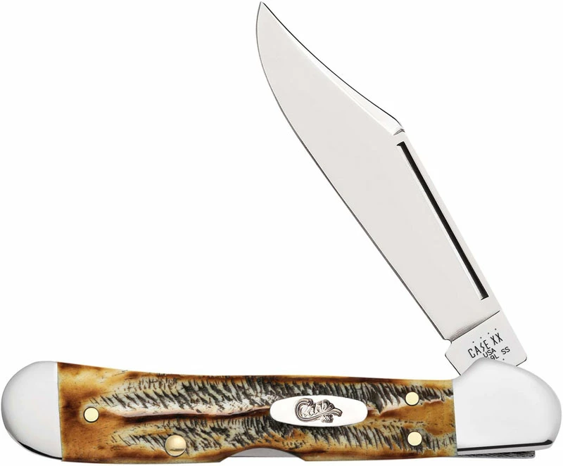 Case Knives Case Mini CopperLock Knife 65327 - BoneStag - 6.51749LSS 3 Case Knives Case Mini CopperLock Knife 65327 - BoneStag - 6.51749LSS