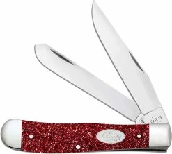 Case Knives Case Trapper Knife 67000 - Ruby Stardust Kirinite - 10254SS