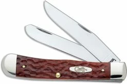 Case Knives: Case Chestnut Bone CV Trapper, CA-7011