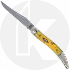 Case Knives Case Small Texas Toothpick 07036 - Tradewinds Collection - Rainforest Yellow Bone - 610096 SS - Discontinued - BNIB - LTD 500