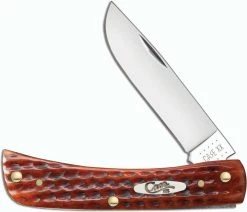 Case Knives Case Sod Buster Jr Knife 07396 Pocket Worn Harvest Orange Bone 6137SS