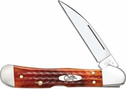 Case Knives Case CopperLock Knife 07397 Pocket Worn Harvest Orange Bone 61549WLSS