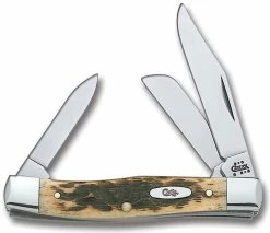 Case Knives Case Medium Stockman, Amber Bone CV, CA-79