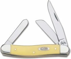 Case Knives Case Medium Stockman, Yellow Synthetic, CA-80035