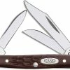 Case Knives Case Small Stockman, Brown Synthetic, CA-81 -knifecenter shop CA 81