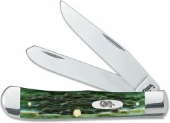 Case Knives: Case Pocket Worn Bermuda Green Trapper, CA-9720