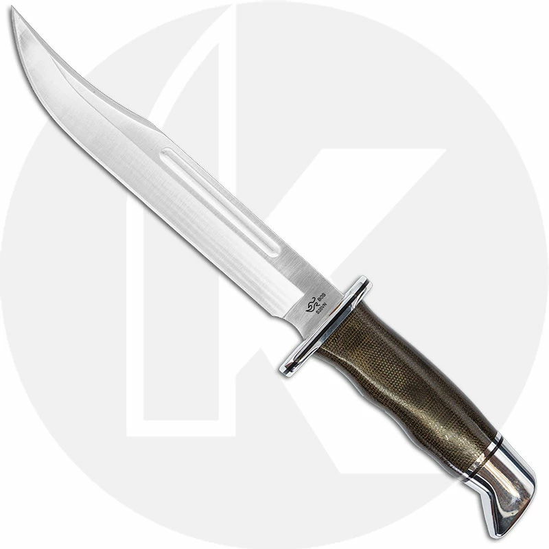 Buck Knives Buck General Pro 0120GRS1 - Satin S35VN Clip Point Fixed Blade - Green Canvas Micarta - Made In USA 3 Buck Knives Buck General Pro 0120GRS1 - Satin S35VN Clip Point Fixed Blade - Green Canvas Micarta - Made In USA
