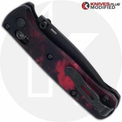 Benchmade Knives MODIFIED Benchmade Mini Bugout 533BK Knife + Custom Anodized AWT Scales 7 Benchmade Knives MODIFIED Benchmade Mini Bugout 533BK Knife + Custom Anodized AWT Scales -knifecenter shop KP 533BK1 12 CLOSED BACK 2