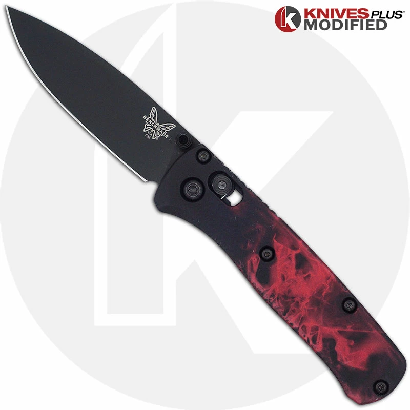 Benchmade Knives MODIFIED Benchmade Mini Bugout 533BK Knife + Custom Anodized AWT Scales 3 Benchmade Knives MODIFIED Benchmade Mini Bugout 533BK Knife + Custom Anodized AWT Scales