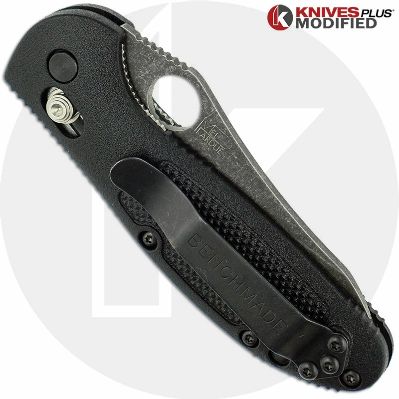 Benchmade Knives MODIFIED Benchmade Mini Griptilian Knife 555 - S30V - Acid Stonewash - Sheepsfoot 6 Benchmade Knives MODIFIED Benchmade Mini Griptilian Knife 555 - S30V - Acid Stonewash - Sheepsfoot - Image 4