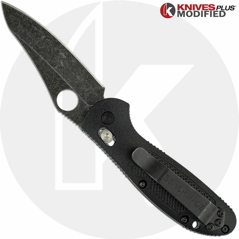 Benchmade Knives MODIFIED Benchmade Mini Griptilian Knife 555 - S30V - Acid Stonewash - Sheepsfoot 4 Benchmade Knives MODIFIED Benchmade Mini Griptilian Knife 555 - S30V - Acid Stonewash - Sheepsfoot - Image 2