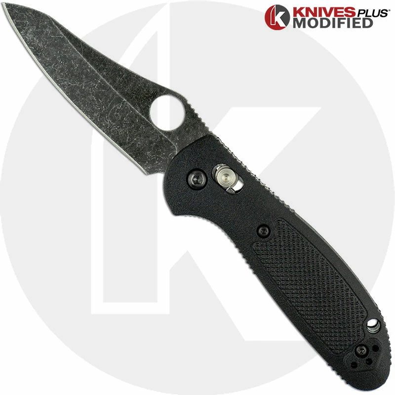 Benchmade Knives MODIFIED Benchmade Mini Griptilian Knife 555 - S30V - Acid Stonewash - Sheepsfoot 3 Benchmade Knives MODIFIED Benchmade Mini Griptilian Knife 555 - S30V - Acid Stonewash - Sheepsfoot