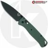 Benchmade Knives MODIFIED Benchmade Bugout 535BK Knife + KP Forest Green G10 Scales 2 Benchmade Knives MODIFIED Benchmade Bugout 535BK Knife + KP Forest Green G10 Scales -knifecenter shop KP BUGOUT GREENMICARTA OPEN FRONT
