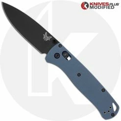 Benchmade Knives MODIFIED Benchmade Bugout 535BK Knife + KP Slate Blue G10 Scales