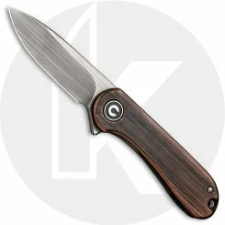 CIVIVI Knives CIVIVI Mini Elementum C18062Q-2 - Gray 14C28N - Black Hand Rub Copper And Gray Steel - Frame Lock - Flipper Folder - Key Ring