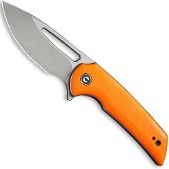 CIVIVI Knives CIVIVI Odium Knife C2010B - Stonewash D2 Drop Point - Orange G10 - Liner Lock Flipper Folder