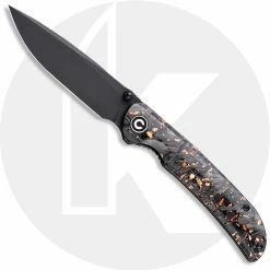 CIVIVI Knives CIVIVI Imperium C2106C - Black Stonewash Nitro-V - Shredded Carbon Fiber And Copper Shred Resin - Liner Lock - Front Flipper Folder