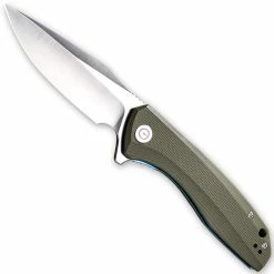 CIVIVI Knives CIVIVI Baklash Knife C801A - Satin Drop Point - Green G10 - Liner Lock Flipper Folder