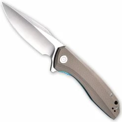 CIVIVI Knives CIVIVI Baklash Knife C801B - Satin Drop Point - Tan G10 - Liner Lock Flipper Folder