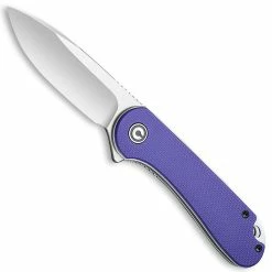 CIVIVI Knives CIVIVI Elementum Knife C907V - Satin D2 Drop Point - Purple G10 - Liner Lock Flipper Folder